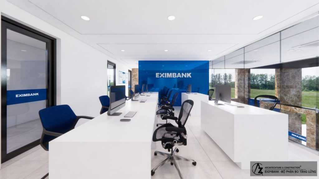 mẫu thiết kế office building tòa nhà văn phòng eximbank, nội thất